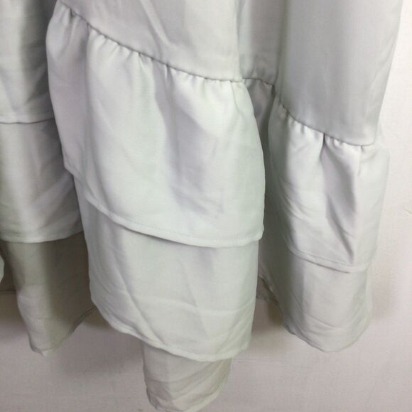 Universal Standard Womens Ruffle Slip Dress Sleeveless Gray Size L/3X - Picture 7 of 16